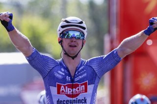 Kaden Groves vainqueur de la 14e étape de la Vuelta KEYSTONE/EPA/Javier Lizon